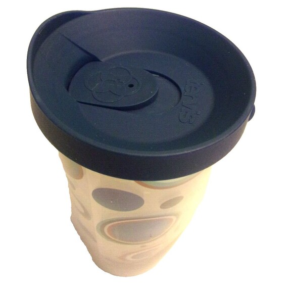 Fiesta Ware Tumbler Double Walled Blue Lid 16 oz. Made in USA by Tervis - Picture 4 of 6